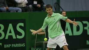 Ričardas Berankis pirmame mače 6:1, 6:3, 6:1 įveikė George'ą Khrikadze