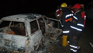Autocisternos sprogimas Rifto Slėnyje, Kenijoje 