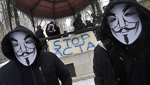 Protestuotojai Zagrebe