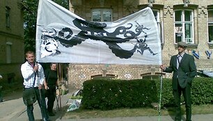 Protestas prie Vokietijos ambasados
