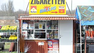Cigarečių kioskas Lenkijoje