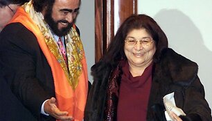  Mercedes Sosa ir Luciano Pavarotti 