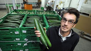 Agurkai Vokietijos parduotuvėje