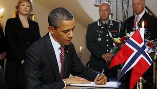 Barackas Obama Norvegijos ambasadoje