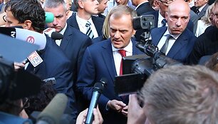 Donaldas Tuskas atvyko į Vilnių