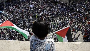 Palestiniečiai reikalauja, kad JT pripažintų jų valstybę