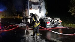 Sunkvežimio gaisras
