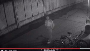 Užfiksuotas įtariamasis