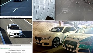 Greičio mėgėjo BMW sulaikymas