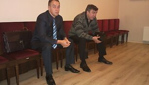 Vilius &Scaron;laičiūnas (kairėje) ir Algirdas Jančiauskas