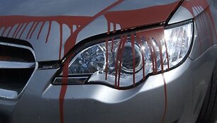 Taip atrodo vienas i&scaron; Vilniuje suniokotų &bdquo;Subaru Legacy&ldquo; automobilių.