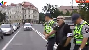 Vytautas &Scaron;ustauskas gėjų eitynių vietoje
