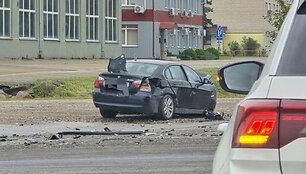 J.Dovydėno avarijos vietoje