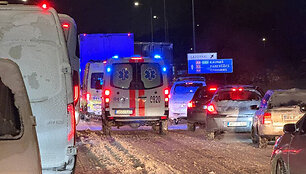 Eismo sąlygos Vilniuje vidurnaktį