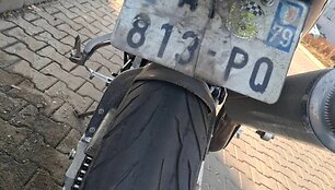 Sulaikytas motociklas