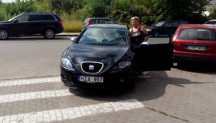 Užfiksuotas &bdquo;Seat&ldquo; ir jo vairuotoja