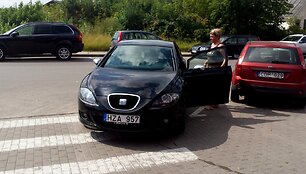 Užfiksuotas &bdquo;Seat&ldquo; ir jo vairuotoja