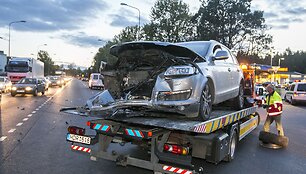 &bdquo;Audi Q7&ldquo; įvykio vietoje