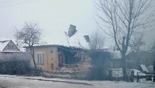Įvykio vietoje: avarija pažeidė namo konstrukcija, jo būklė tapo avarinė