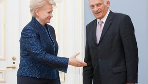 Prezidentė D.Grybauskaitė ir EP pirmininkas J.Buzekas