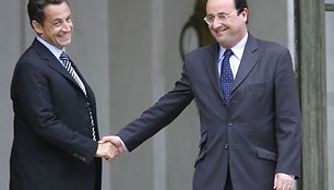 Nicolas Sarkozy ir Francois Hollande'as