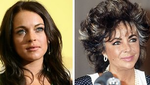 Lindsay Lohan ir Elizabeth Taylor