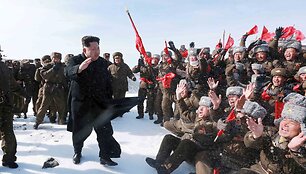 &Scaron;iaurės Korėjos lyderis Kim Jong Unas