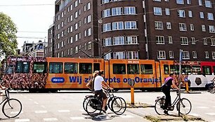 Amsterdamas sekmadienį gyvena futbolo nuotaikomis