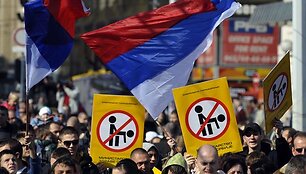 Protestas prie&scaron; homoseksualus
