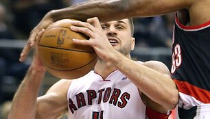 Linas Kleiza pelnė vos 2 ta&scaron;kus.