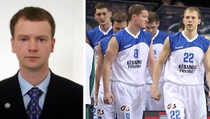 Marijus Stankevičius ir &bdquo;Kėdainių&ldquo; krep&scaron;ininkai.