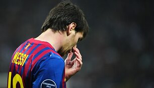 Lionelis Messi &scaron;įkart liko be įvarčio