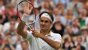Rogeris Federeris džiaugiasi 7-5, 6-3, 6-2 įveikęs taivanietį Lu Yen-hsuną