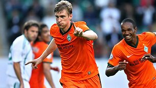 Peras Mertesackeris džiaugiasi pirmuoju mačo įvarčiu