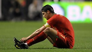 C.Ronaldo rungtynėse su Vengrija atsinaujino de&scaron;inės čiurnos trauma