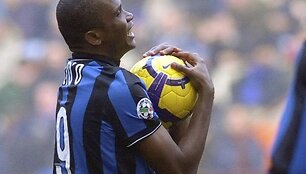 &bdquo;Inter&ldquo; klube S.Eto'o &scaron;į sezoną yra įmu&scaron;ęs 10 įvarčių