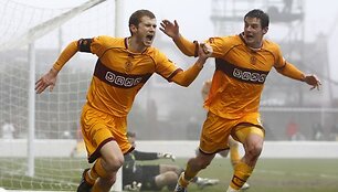 &bdquo;Motherwell&ldquo; futbolininkai i&scaron;plė&scaron;ė neįtikėtinas lygiąsias