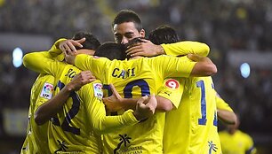 &bdquo;Villarreal&ldquo; futbolininkai džiaugiasi pergale