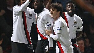 &bdquo;Manchester City&ldquo; futbolininkų džiaugsmas.