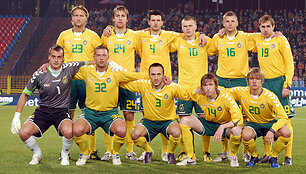 Lietuvos vyrų futbolo rinktinė.