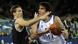 &bdquo;Real&ldquo; (balta apranga) nepasigailėjo &bdquo;Partizan&ldquo; ekipos.