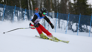 Talentingiausias Lietuvos kalnų slidininkas Rokas Zaveckas.