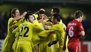 „Villarreal“ futbolininkai pelnė penkis įvarčius