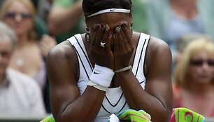 Serena Williams sunkiai tramdė emocijas.