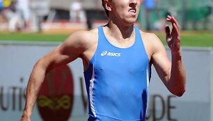 Lietuvos a&scaron;tuoniolikmečių rekordą pagerino sprinteris Kostas Skrabulis.