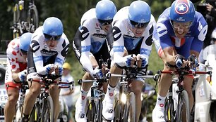 &bdquo;Garmin-Cervelo&ldquo; komanda su Ramūnu Navardausku.
