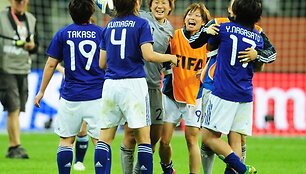 Japonės į pasaulio moterų futbolo čempionato finalą pateko pirmą kartą.