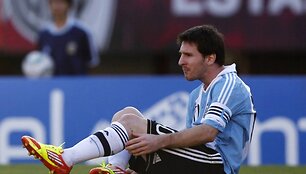 I&scaron;kovoti pergalės Argentinai nepadėjo ir geriausias pasaulio futbolininkas Lionelis Messi.