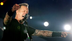 Grupės &bdquo;Metallica&ldquo; lyderis Jamesas Hetfieldas 