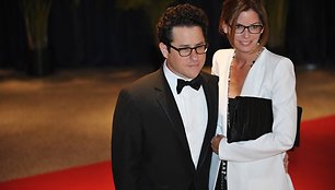 J.J. Abramsas su žmona Katie McGrath